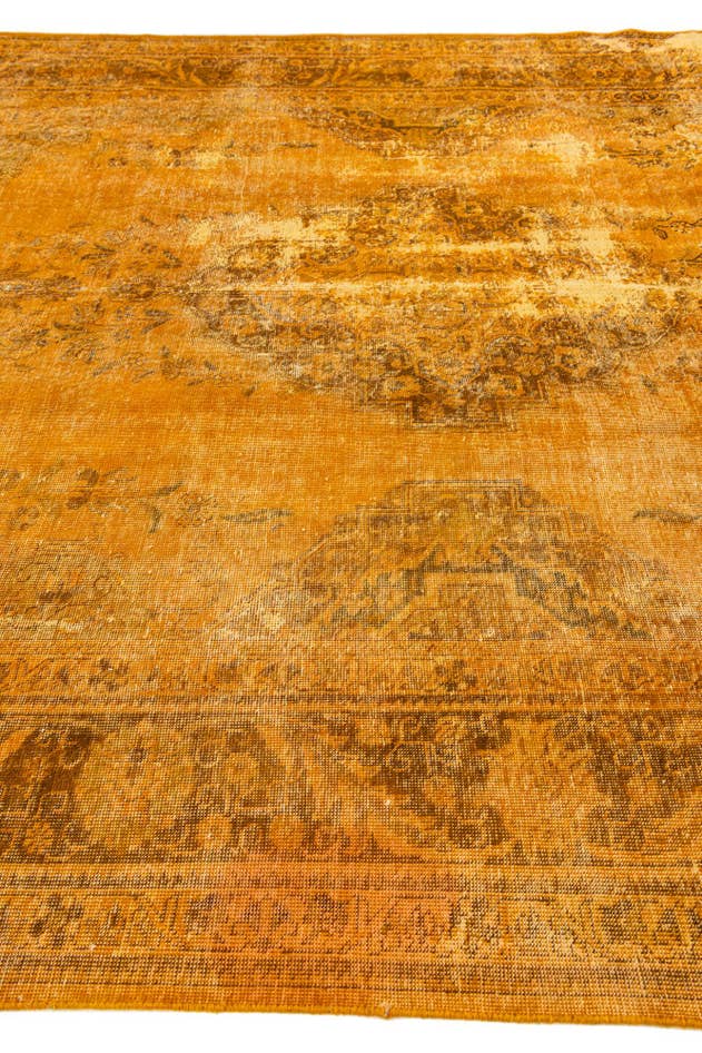 Detail image of 9' 9 x 12' 10 Hand Knotted Ultra Vintage Persian Wool Rug
