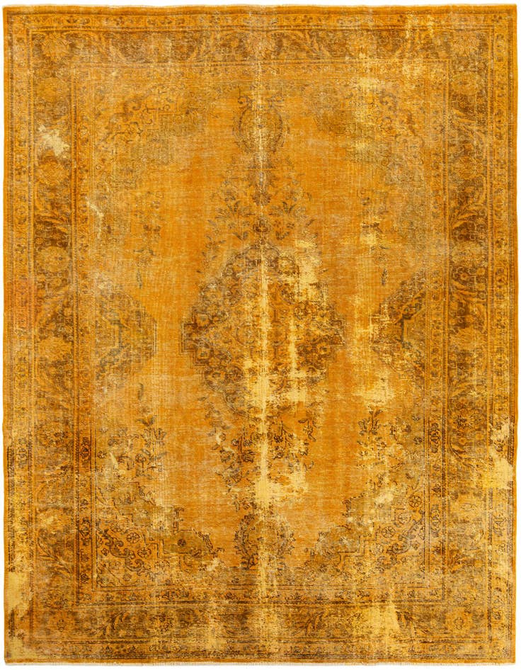 Detail image of 9' 9 x 12' 10 Hand Knotted Ultra Vintage Persian Wool Rug