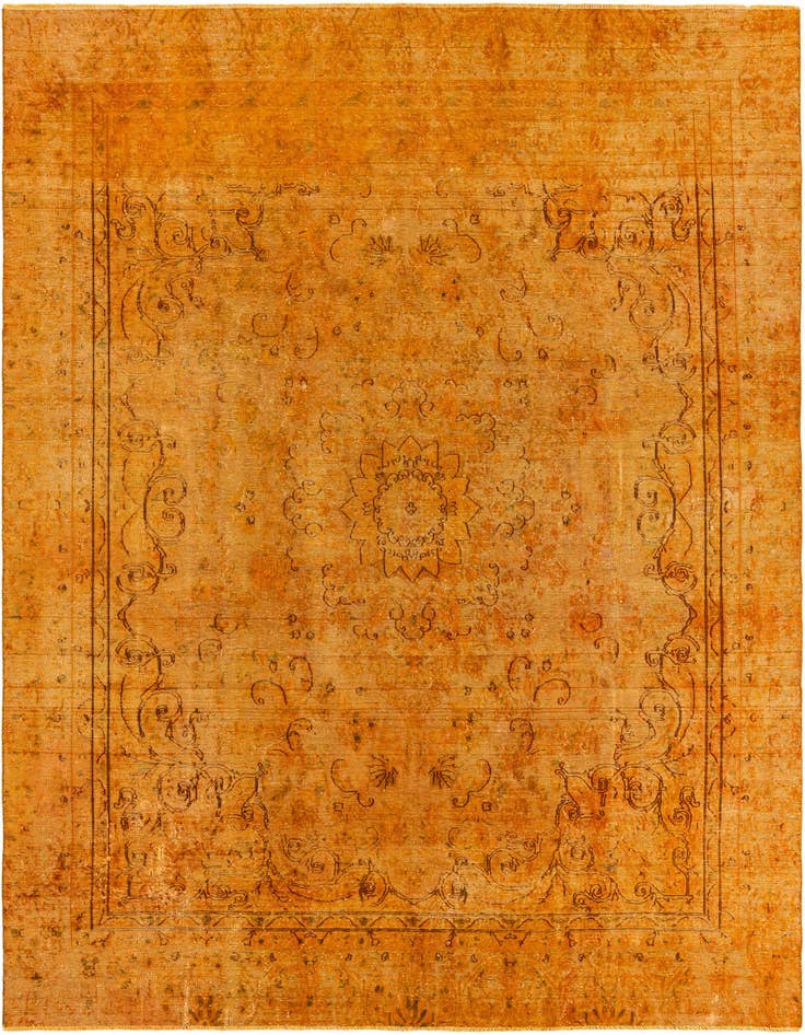 Detail image of 8' 6 x 11' 6 Hand Knotted Ultra Vintage Persian Wool Rug