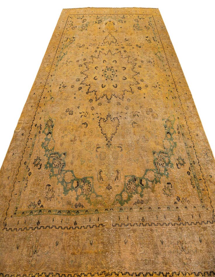 Detail image of 8' 7 x 12'  Hand Knotted Ultra Vintage Persian Wool Rug
