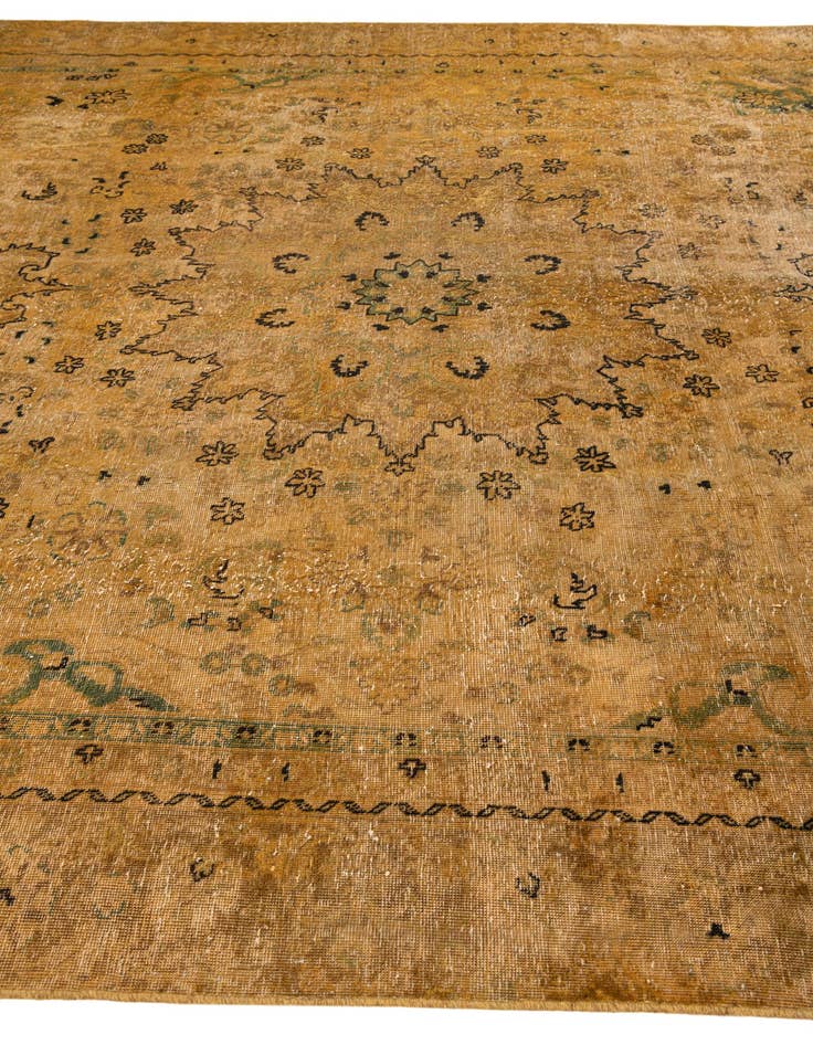 Detail image of 8' 7 x 12'  Hand Knotted Ultra Vintage Persian Wool Rug