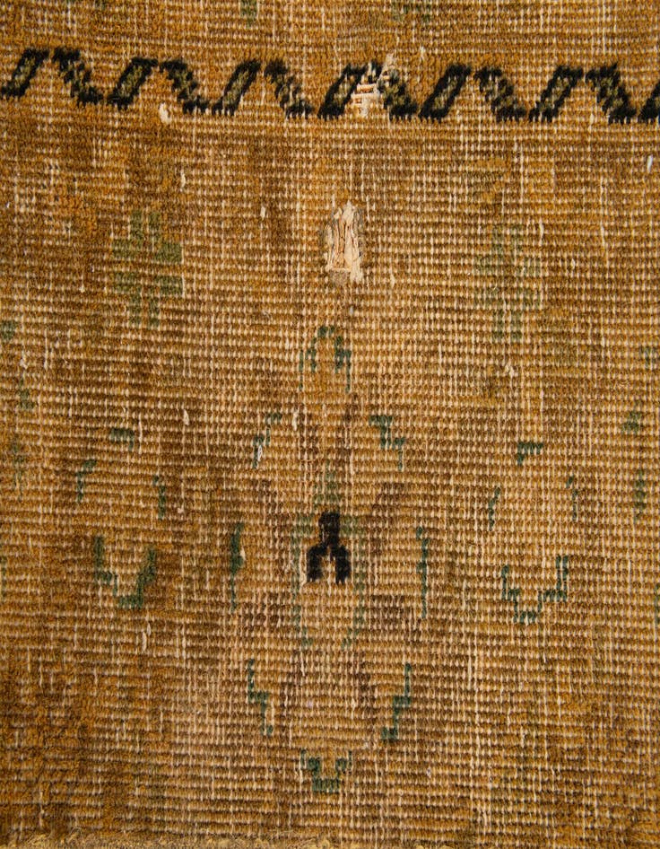 Detail image of 8' 7 x 12'  Hand Knotted Ultra Vintage Persian Wool Rug