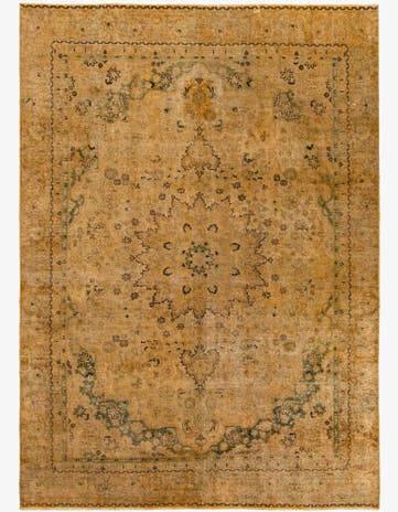8' 7 x 12' Hand Knotted Ultra Vintage Persian Wool Rug