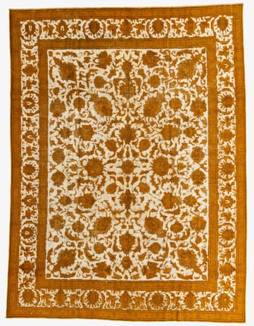 9' 6 x 12' 7 Hand Knotted Ultra Vintage Persian Wool Rug