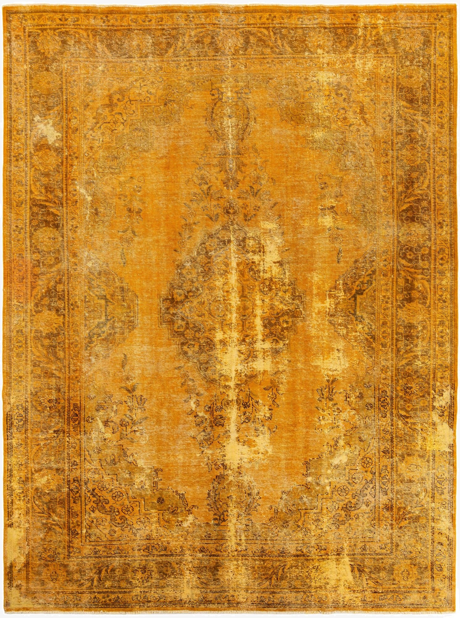 9' 9 x 12' 10  Hand Knotted Ultra Vintage Persian Wool Rug