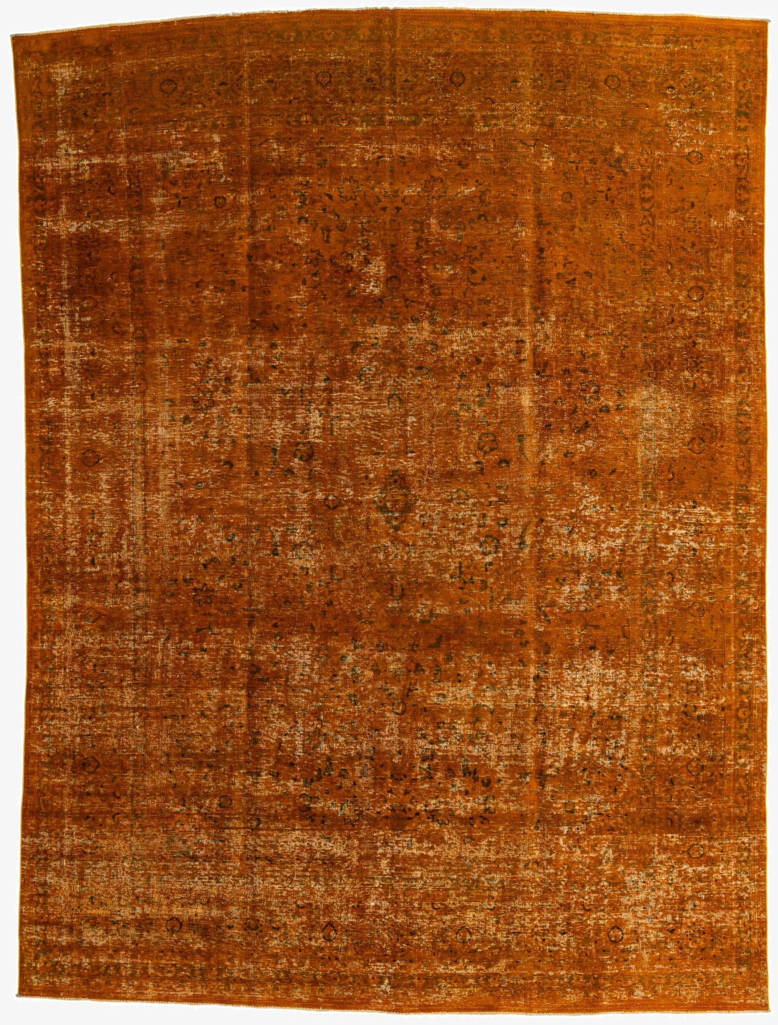 9' 5 x 12' 9  Hand Knotted Ultra Vintage Persian Wool Rug