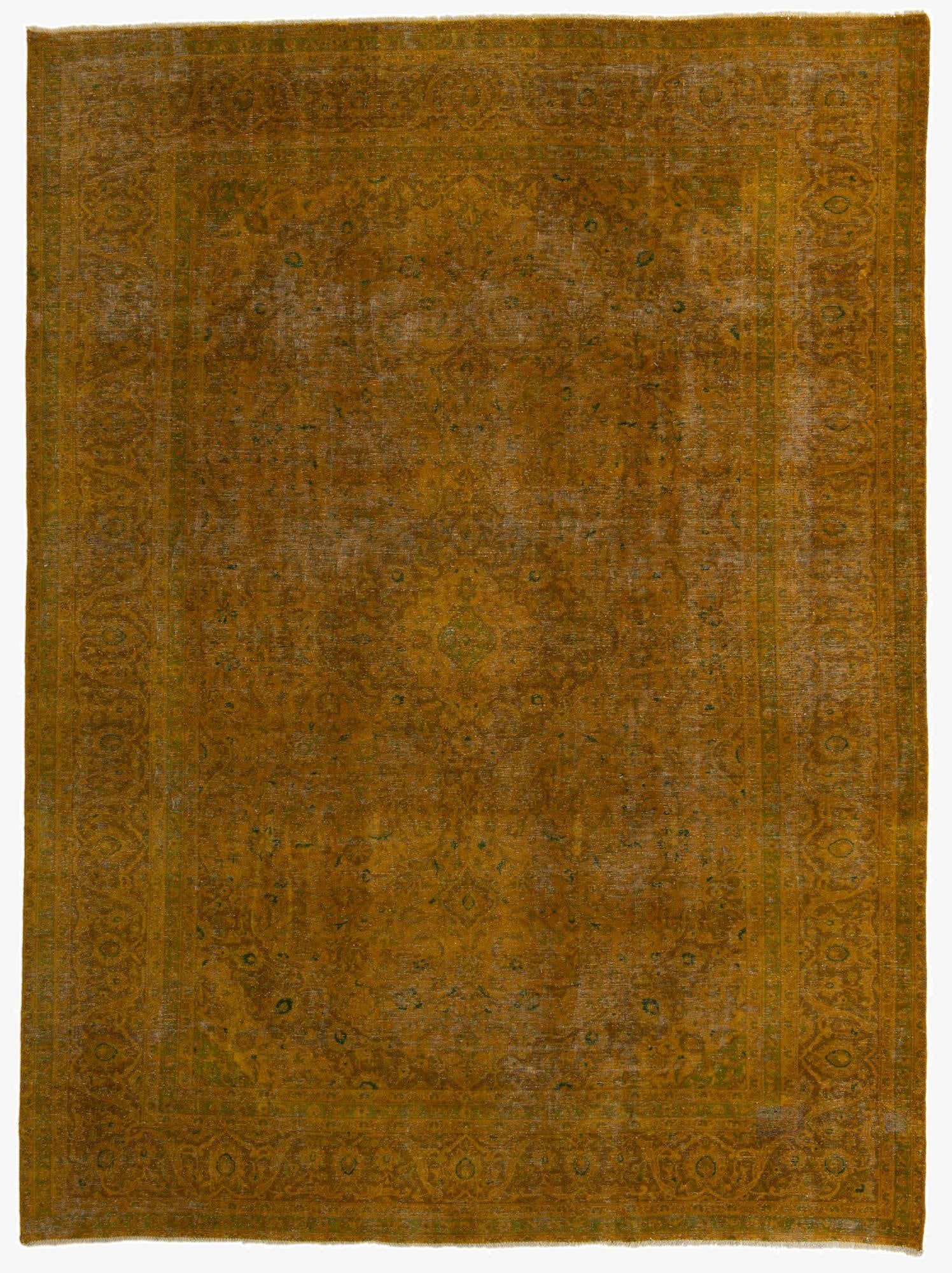 9' 5 x 12' 8  Hand Knotted Ultra Vintage Persian Wool Rug