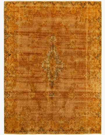 7' 10 x 10' 10 Hand Knotted Ultra Vintage Persian Wool Rug