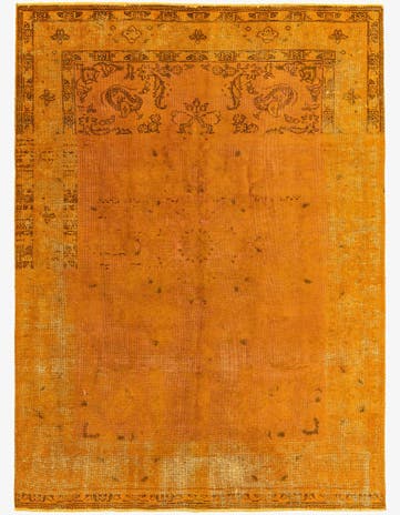 6' 4 x 9' Hand Knotted Ultra Vintage Persian Wool Rug