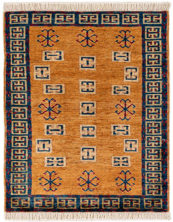 Detail image of 2' 8 x 3' 10 Hand Knotted Ziegler Wool Rug