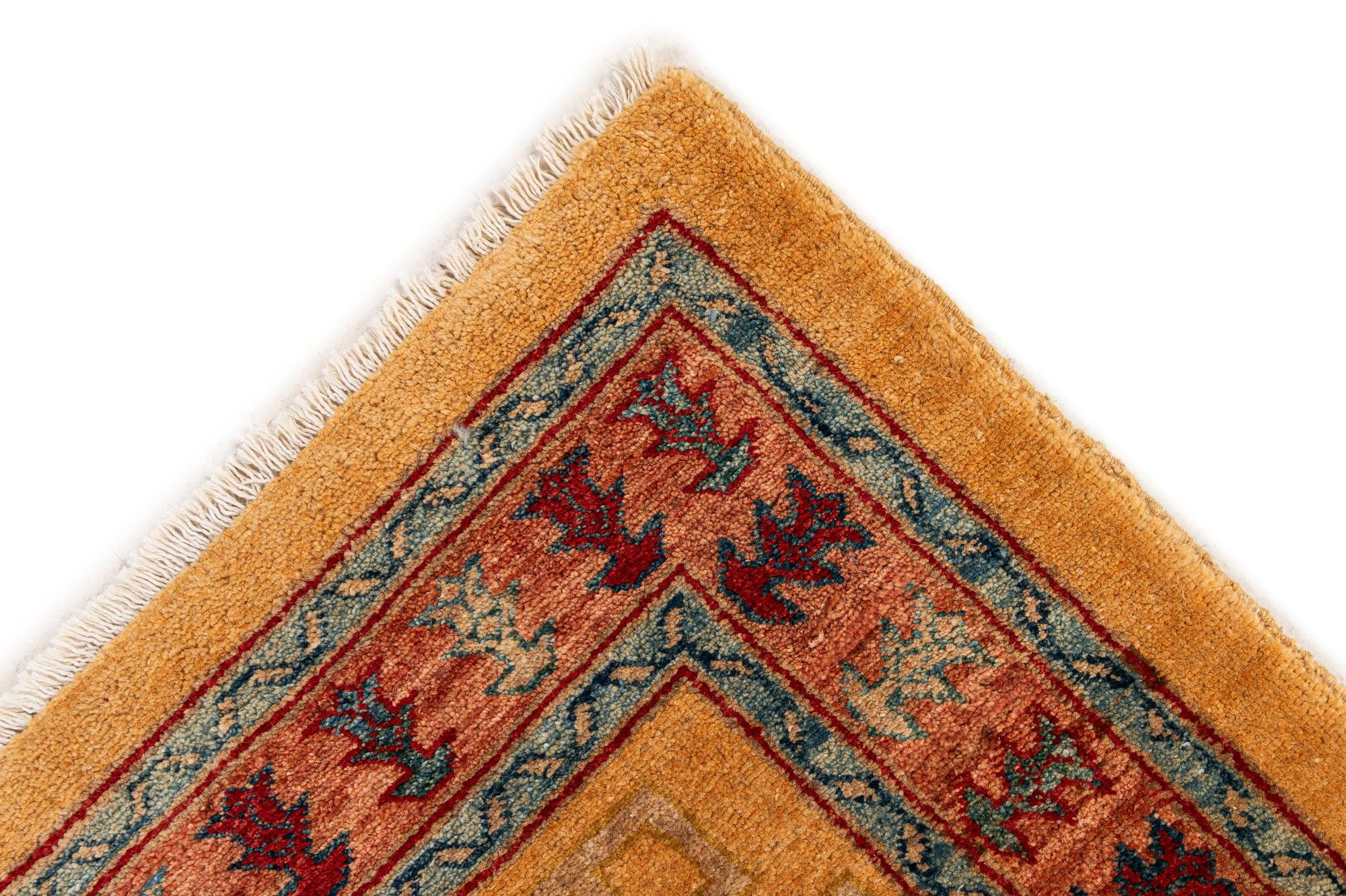 3' 4 x 5' Hand Knotted Ziegler Wool Rug