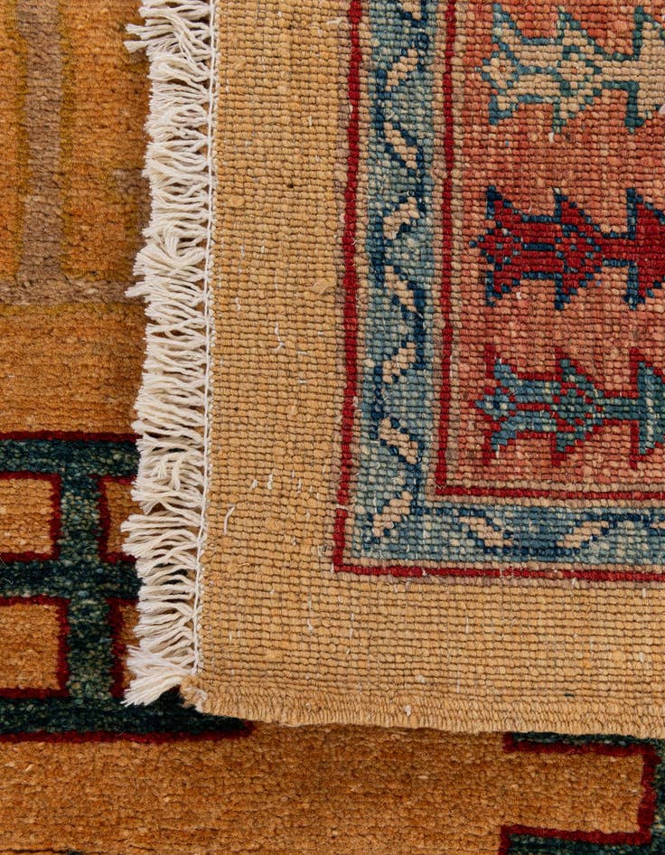 Detail image of 3' 4 x 5'  Hand Knotted Ziegler Wool Rug
