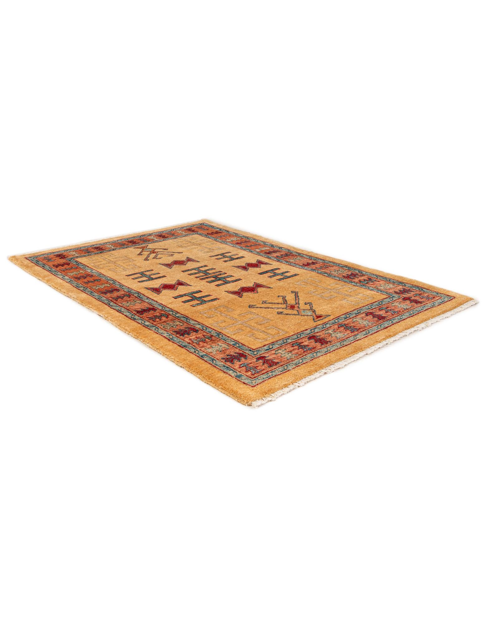 3' 4 x 5' Hand Knotted Ziegler Wool Rug