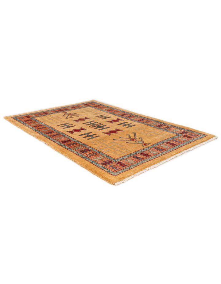 3' 4 x 5' Hand Knotted Ziegler Wool Rug