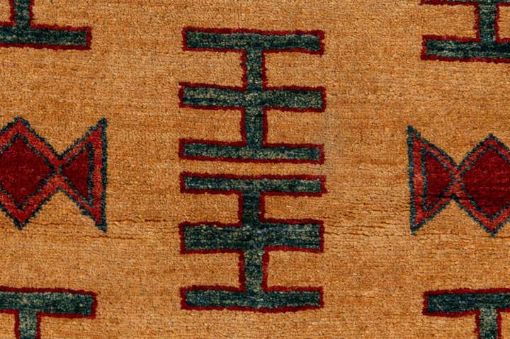 3' 4 x 5' Hand Knotted Ziegler Wool Rug