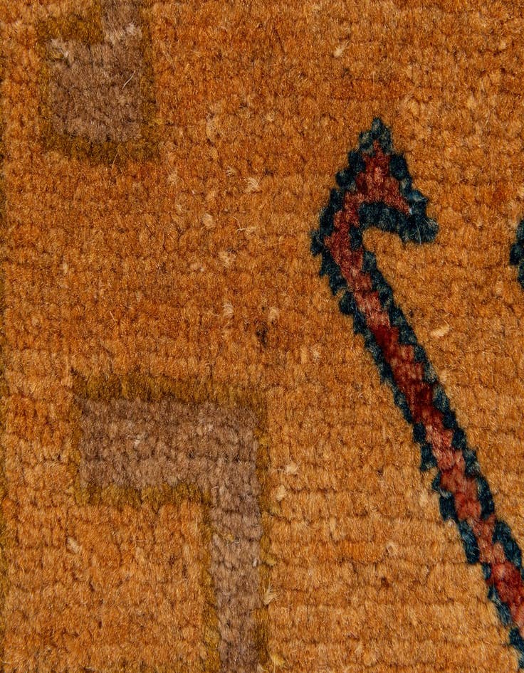 Detail image of 3' 4 x 5'  Hand Knotted Ziegler Wool Rug