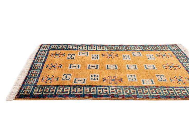 Detail image of 2' 7 x 4' 1 Hand Knotted Ziegler Wool Rug