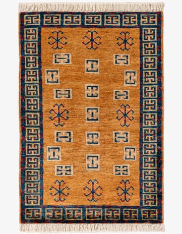 2' 8 x 3' 10 Hand Knotted Ziegler Wool Rug