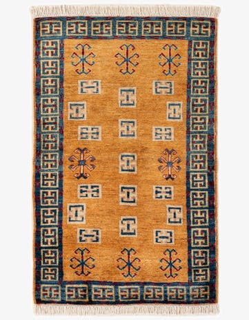 2' 7 x 4' 1 Hand Knotted Ziegler Wool Rug