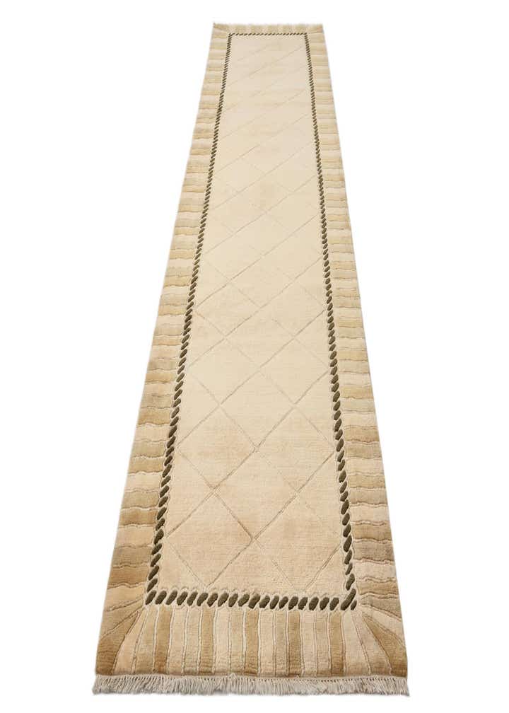 3' 5 x 13' 3 Hand Knotted Darya Wool Runner Rug
