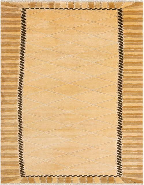 Detail image of 3' 5 x 13' 3 Hand Knotted Darya Wool Runner Rug