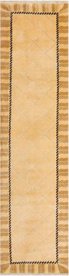 Detail image of 3' 5 x 13' 3 Hand Knotted Darya Wool Runner Rug