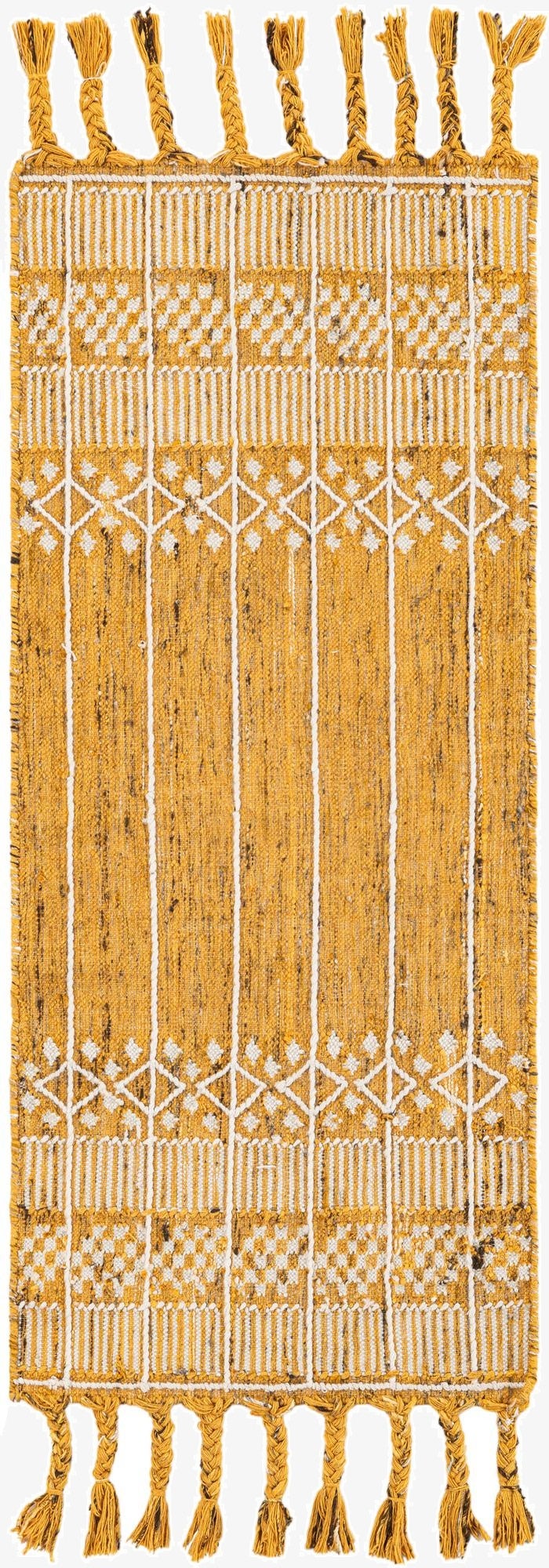 2' 2 x 5' 1  Washable Eco Bohemian Indoor / Outdoor Runner Rug