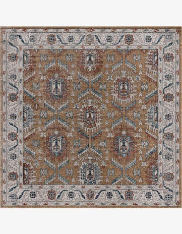 Mustard Yellow Nyla Square Rug