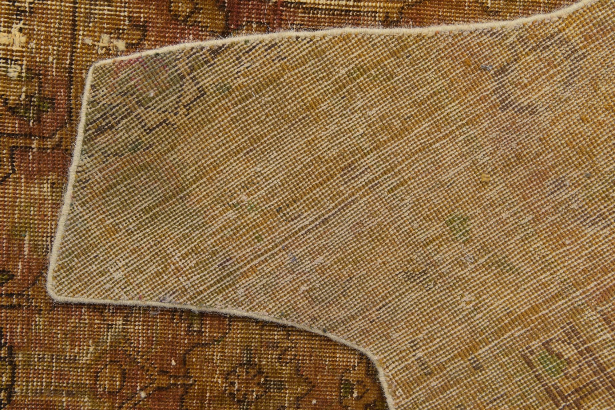 5' 10 x 6' 3 Hand Knotted Ultra Vintage Persian Wool Square Rug