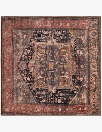 Muted Rust Medina Square Rug