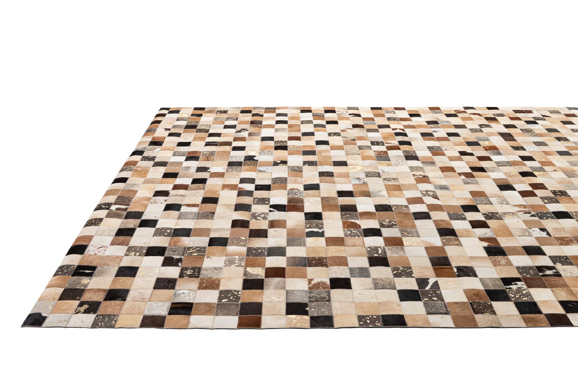 8' 2 x 9' 10 Cowhide - Patchwork Rug