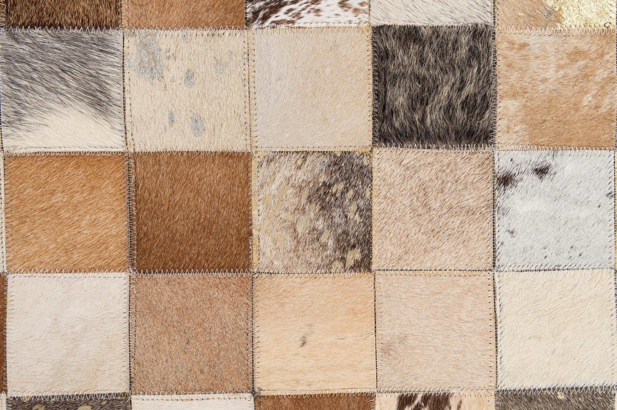 8' 2 x 9' 10 Cowhide - Patchwork Rug