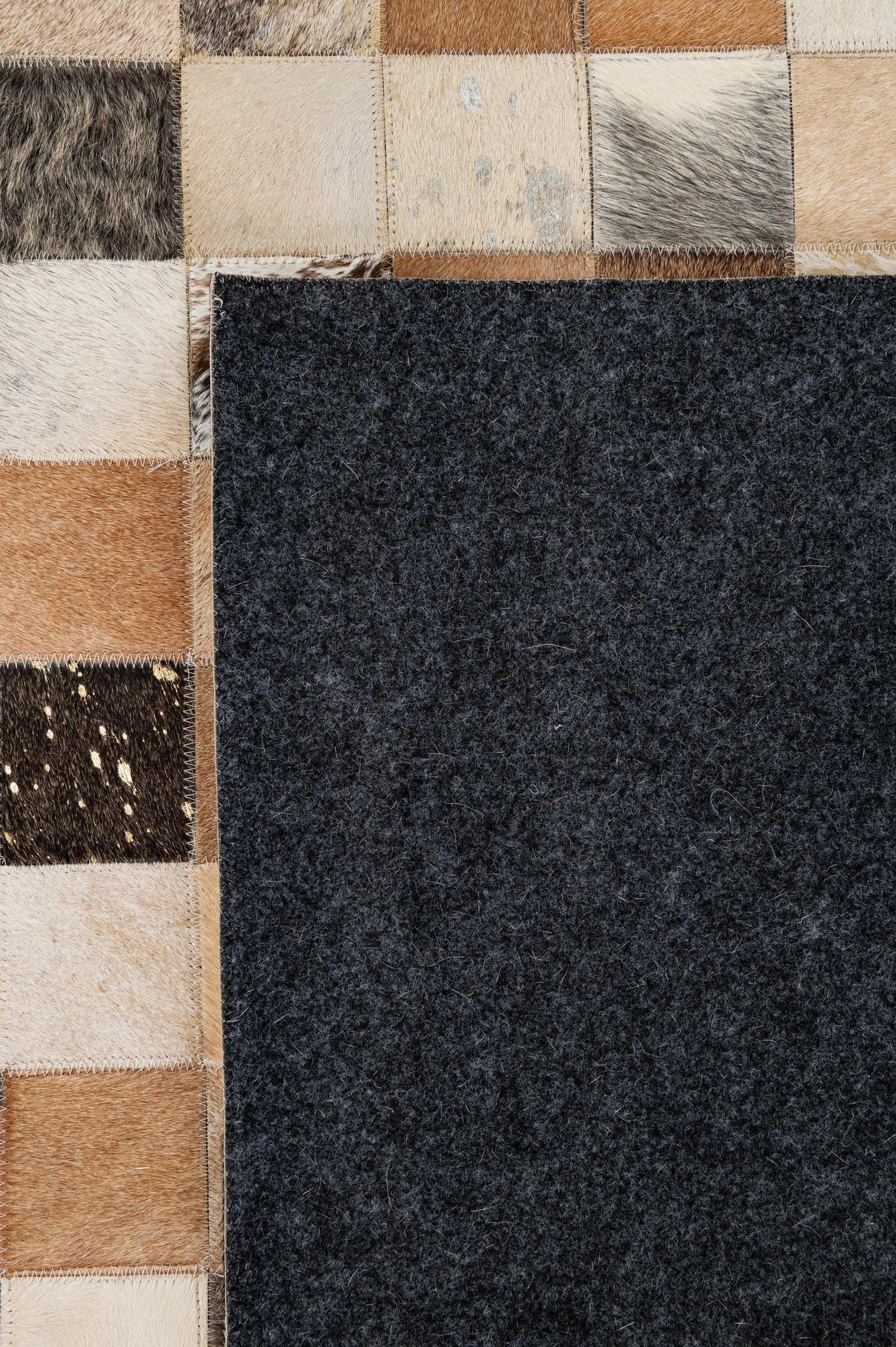 8' 2 x 9' 10 Cowhide - Patchwork Rug