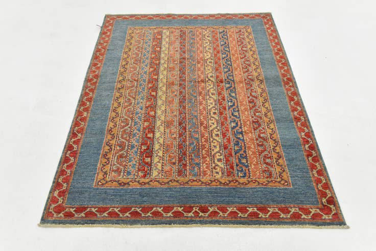 Detail image of 4' 2 x 5' 7 Hand Knotted Ariana Ziegler Rug