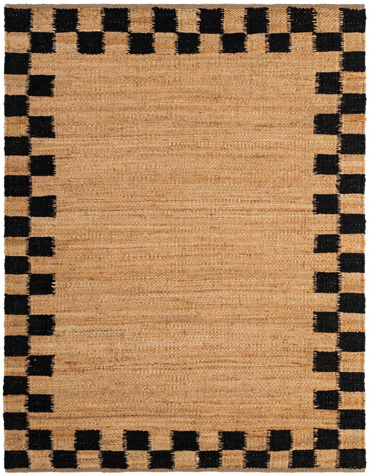 Detail image of 5' 1 x 8' Hand Woven Laurel Handwoven Jute Rug