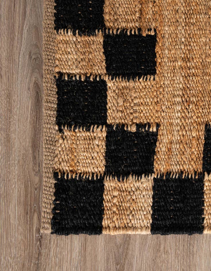 Detail image of 2' 7 x 8' Hand Woven Laurel Handwoven Jute Runner Rug