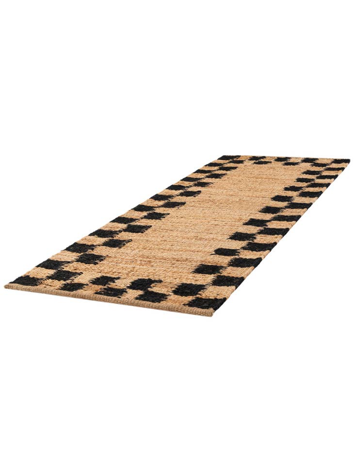 Detail image of 2' x 6' 1  Hand Woven Laurel Handwoven Jute Runner Rug