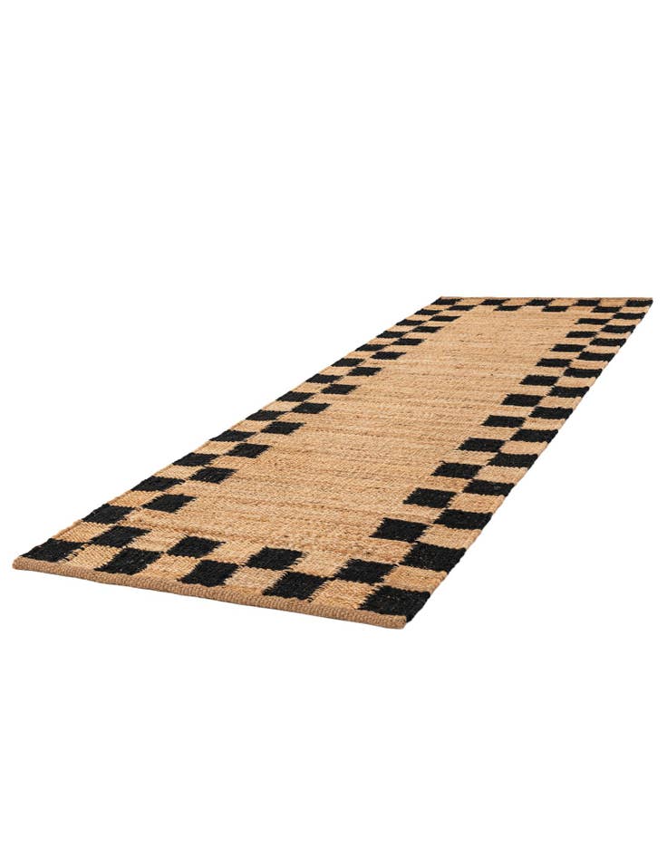 Detail image of 2' 7 x 8'  Hand Woven Laurel Handwoven Jute Runner Rug