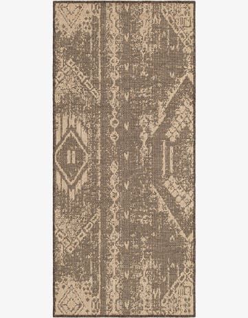 Natural and Brown Dunes Runner Rug