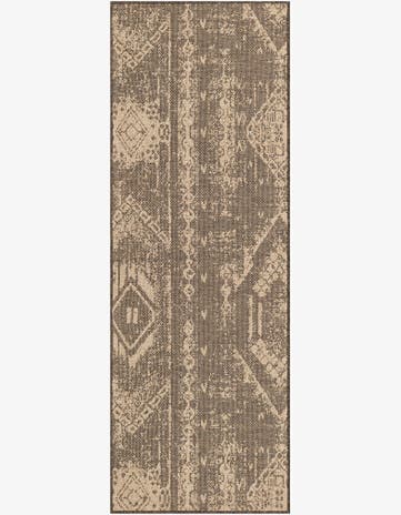 Natural and Brown Dunes Runner Rug