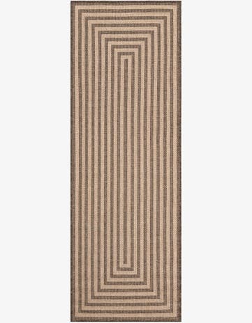 Natural and Brown Dunes Runner Rug