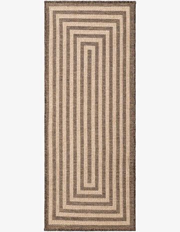Natural and Brown Dunes Runner Rug