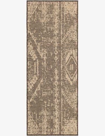 Natural and Brown Dunes Runner Rug