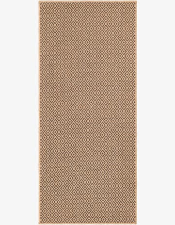 Natural and Brown Dunes Runner Rug