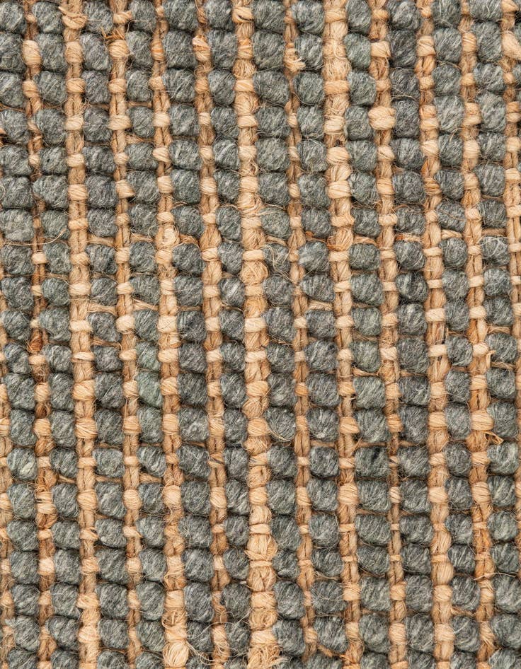 Detail image of 2' 1 x 3' 3 Handmade Braided Jute Rug