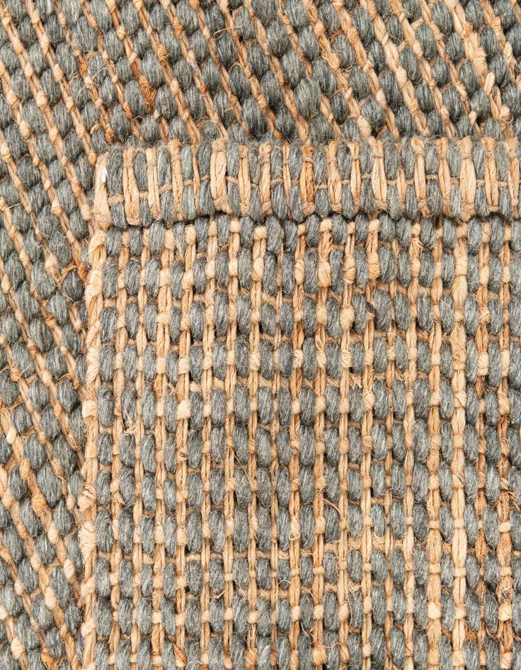 Detail image of 2' 1 x 3' 3 Handmade Braided Jute Rug