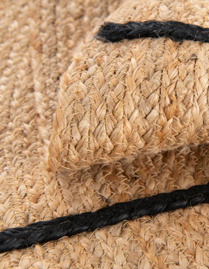 Detail image of 3' 1 x 3' 1 Hand Braided Kids Braided Jute Round Rug