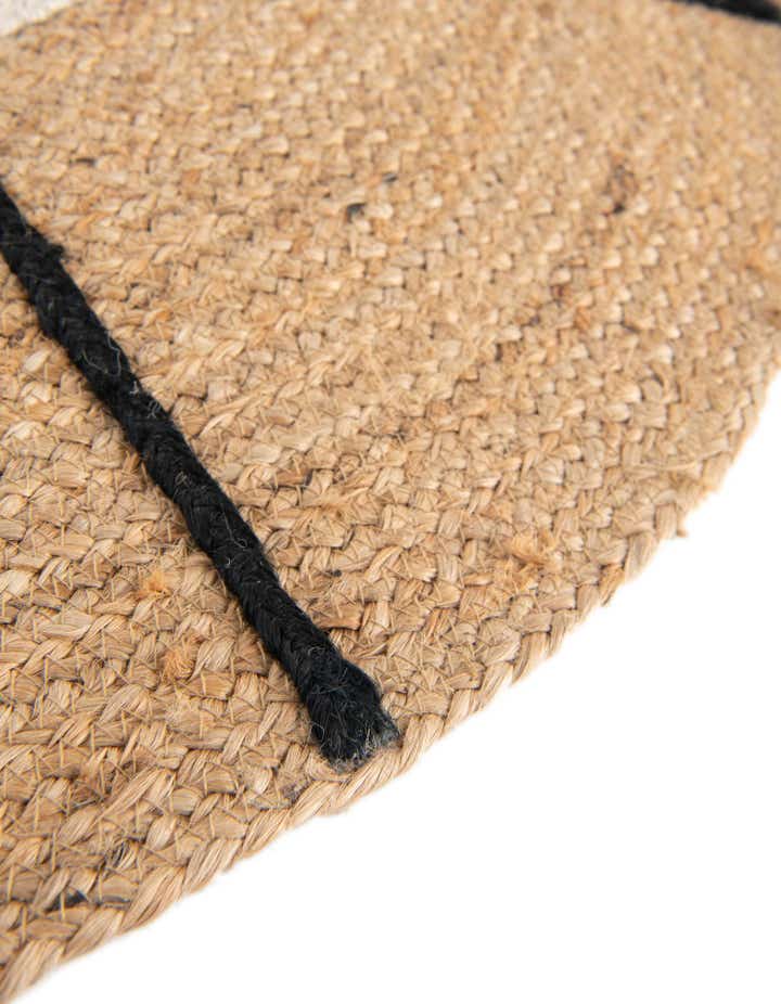 3' 1 x 3' 1 Hand Braided Kids Braided Jute Round Rug