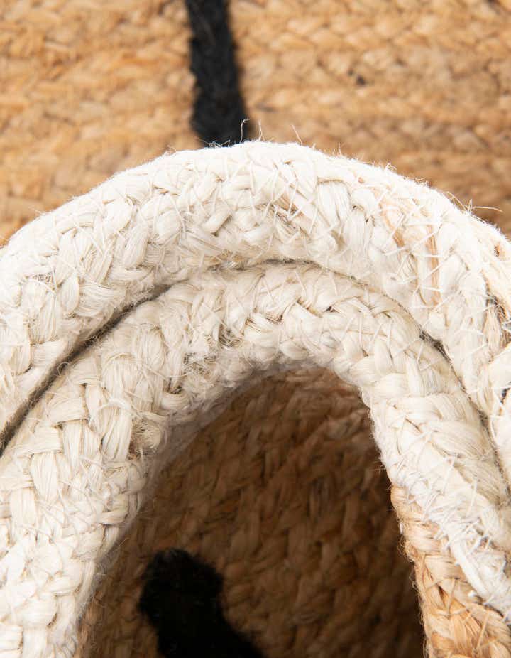 3' 1 x 3' 1 Hand Braided Kids Braided Jute Round Rug
