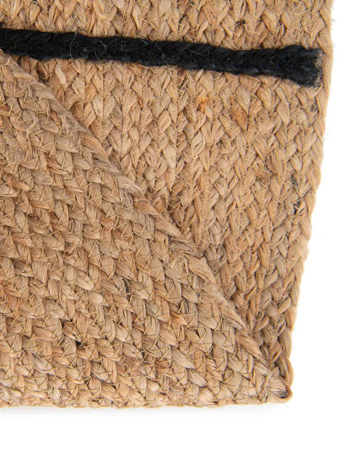 3' 1 x 3' 1 Hand Braided Kids Braided Jute Round Rug